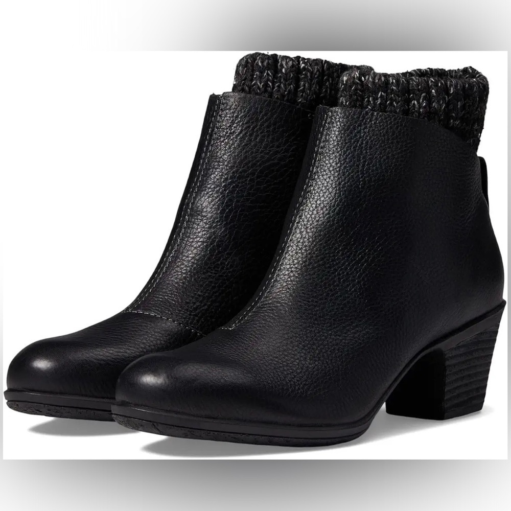 New Comfortiva Briane Black Leather Boots With Lining Women's SIze 8.5 Wide